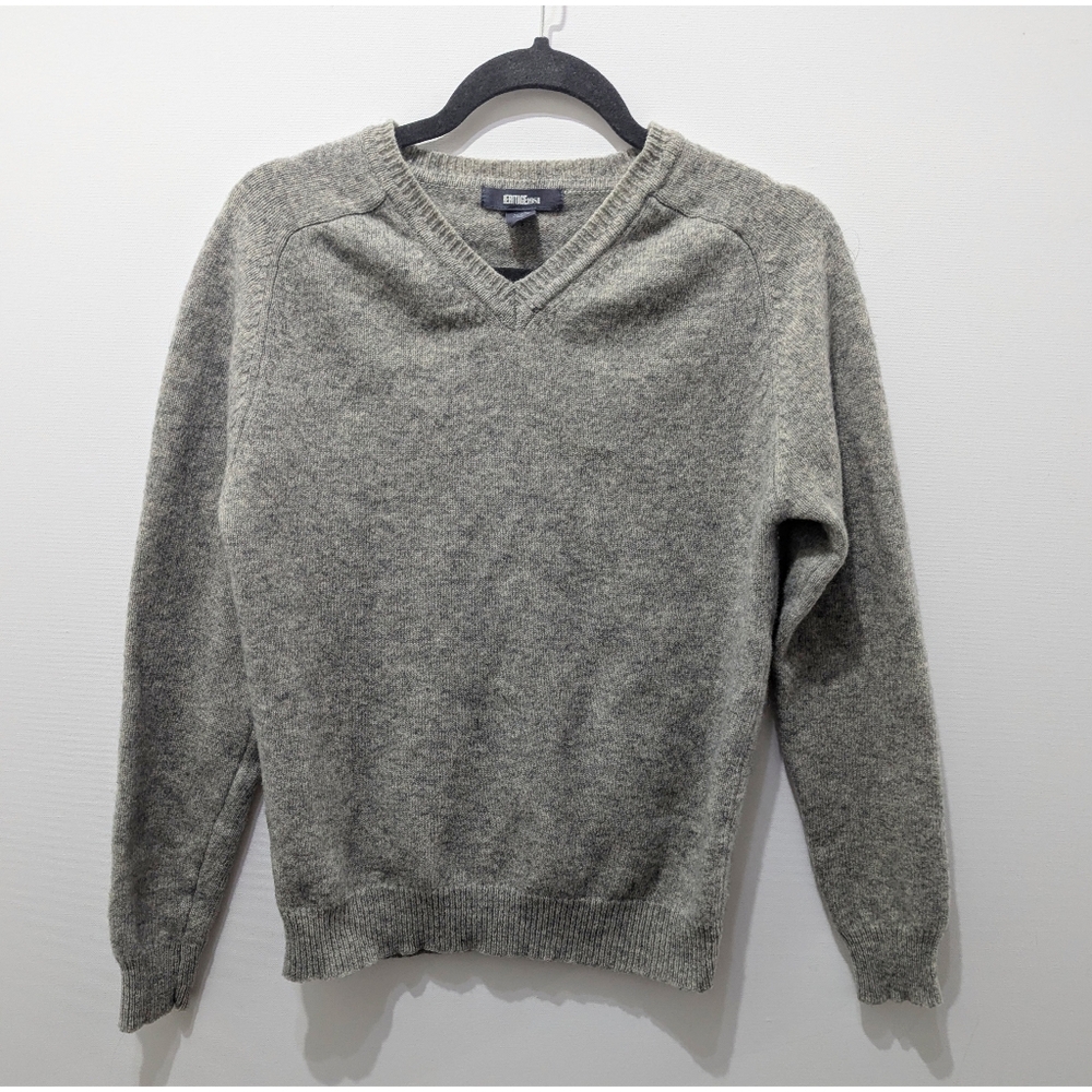 HERITAGE 1981 100% Lambswool V-neck Pullover Sweater Men's Size M